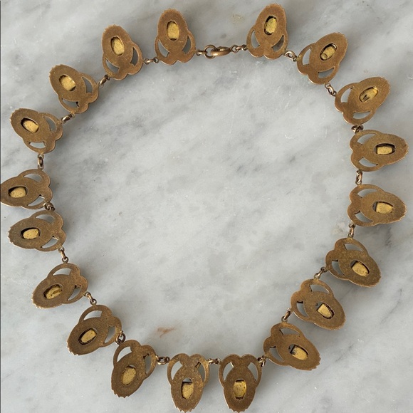 Vintage Art Deco Czech Necklace - Picture 3 of 3